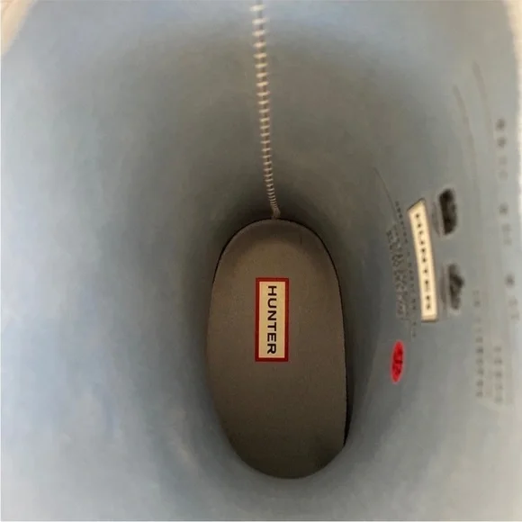 HUNTER Refined Stormy Gray Hybrid Leopard Print Luna Short Rain Boots | 7 - Picture 6 of 14